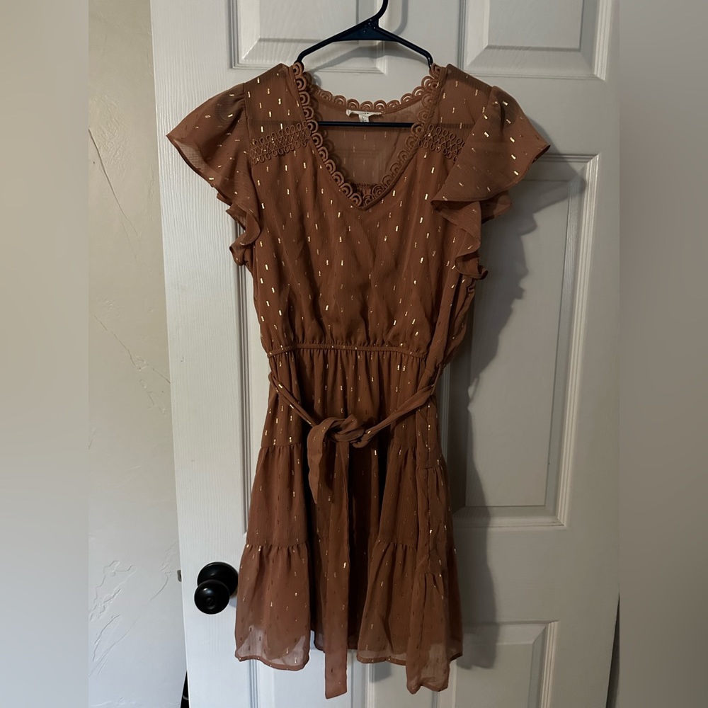 Light pink and gold dress